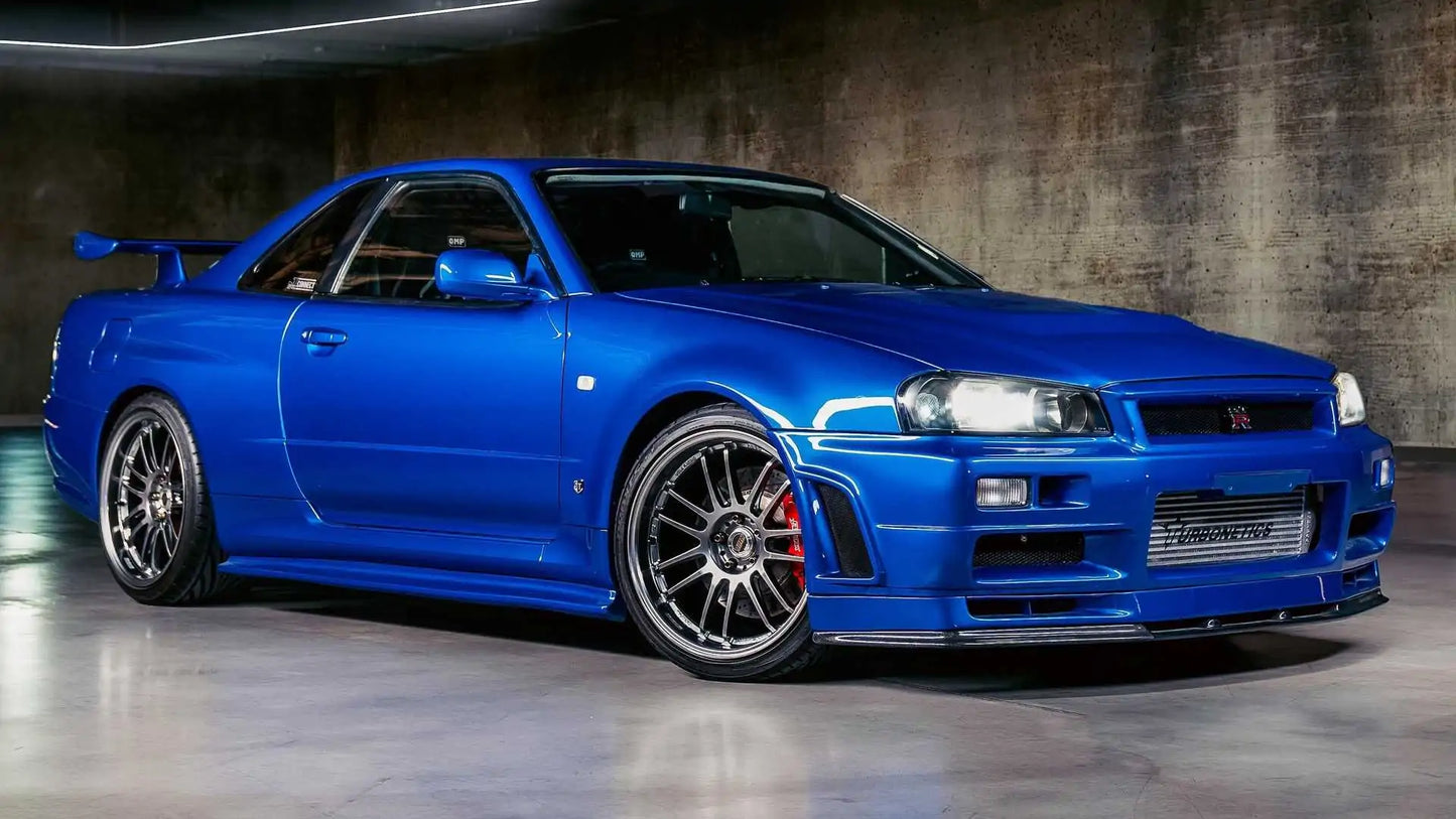 Paul Walker's R34 Skyline GT-R Skate Deck Wall Art