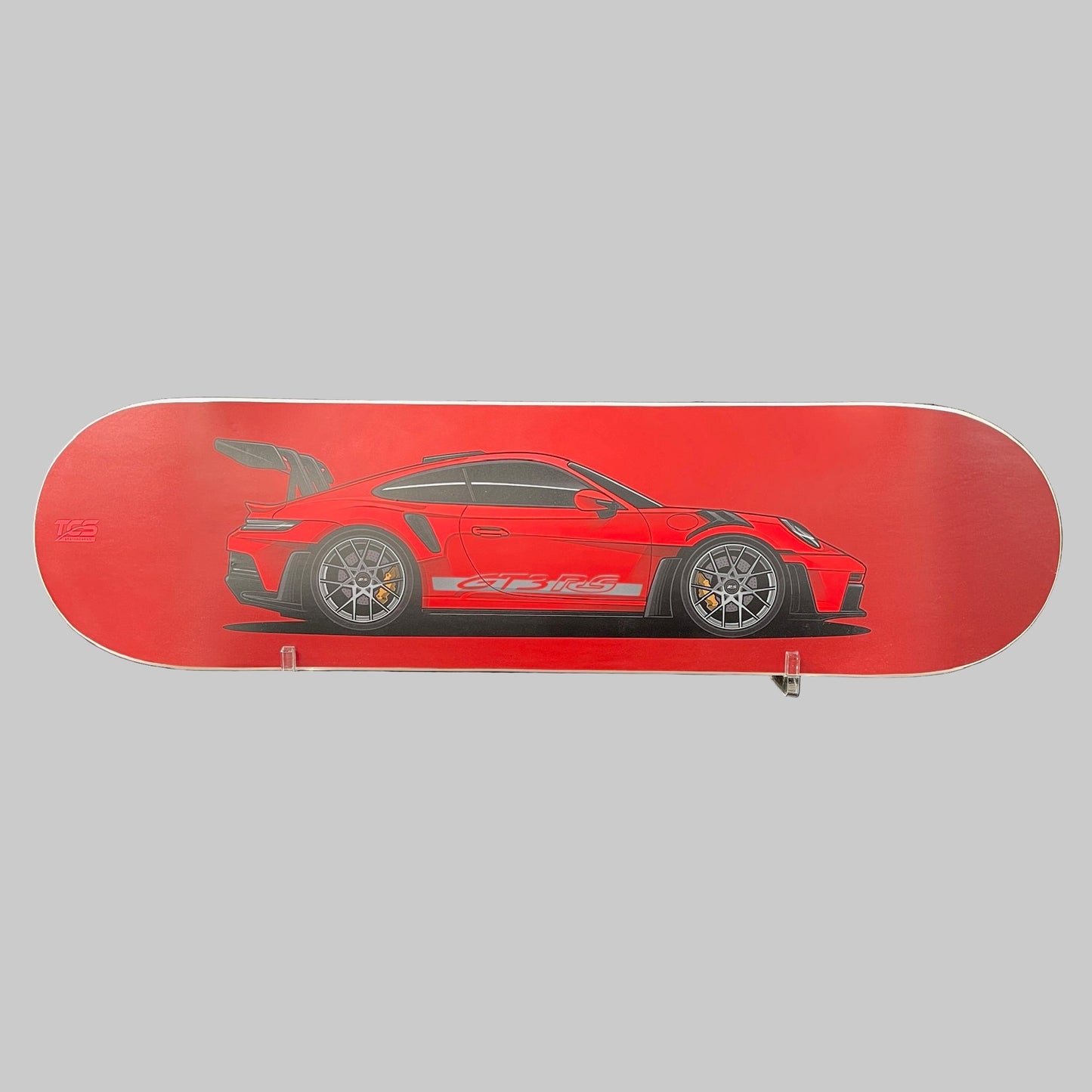 Red Porsche 911 GT3 RS Skate Deck Wall Art