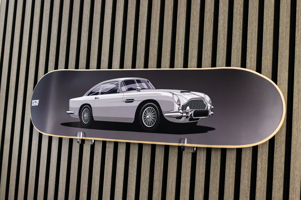 Aston Martin DB5 007 Skate Deck Wall Art