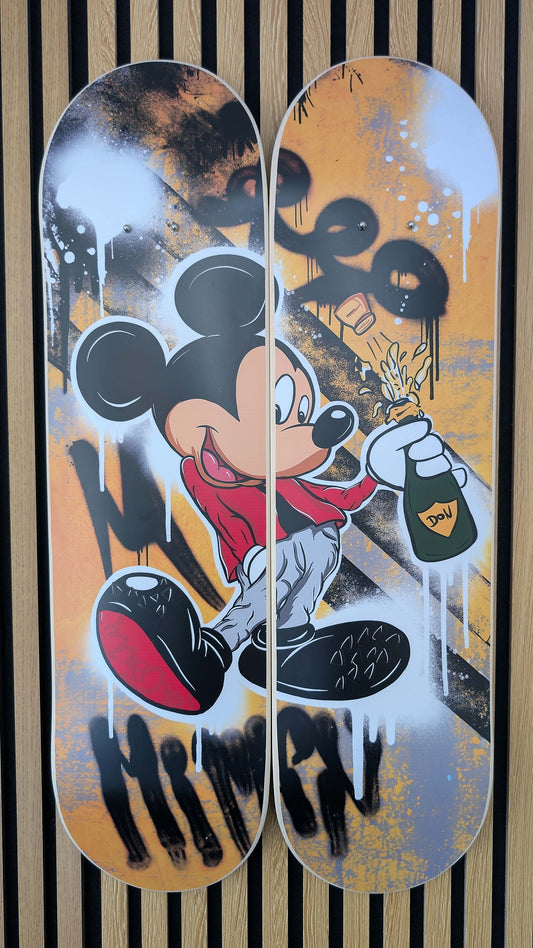 Double Mouse Champagne Decks with wall mounts