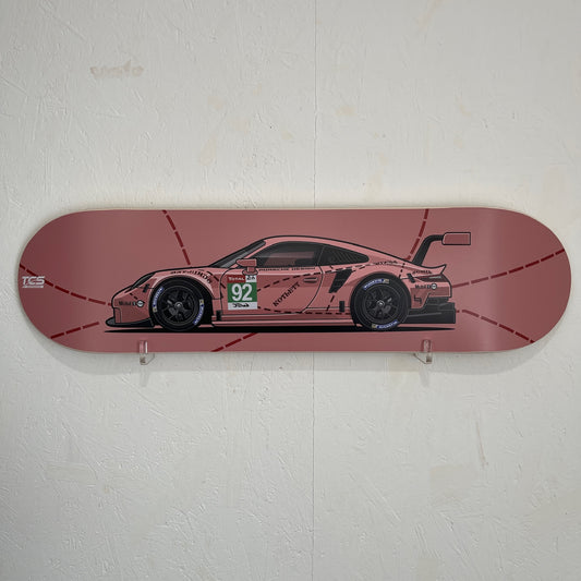 Porsche 911 Pink Pig RSR Skateboard Wall Art