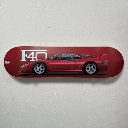 Ferrari F40 Skateboard Wall Art