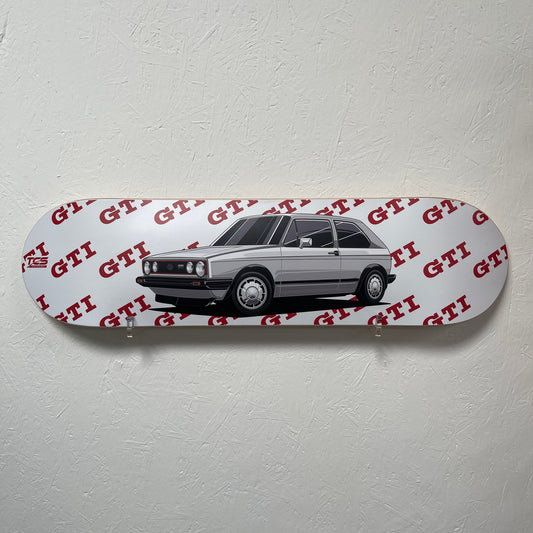 VW Golf (Mk1) GTI Skateboard Wall Art