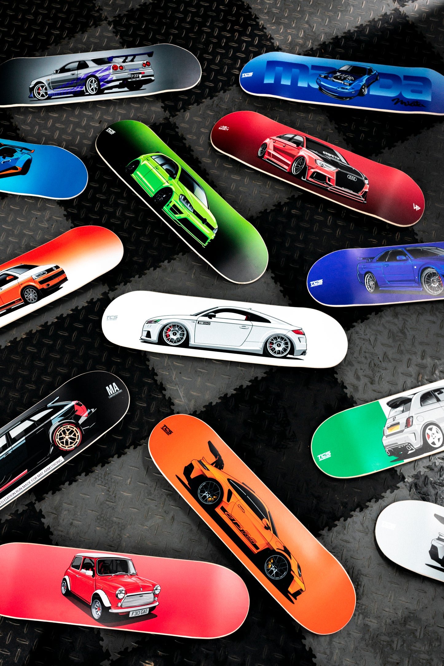 Custom Drawn Skateboard Decks