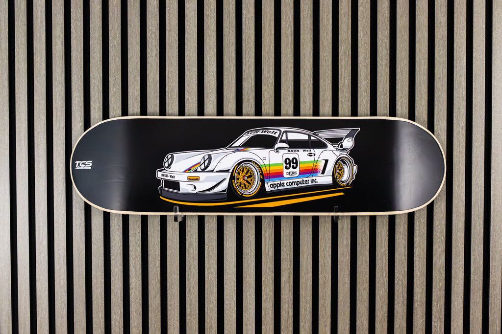964 RWB with an iconic Apple-inspired racing livery Porsche Skateboard Deck