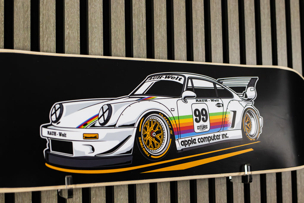 964 RWB with an iconic Apple-inspired racing livery Porsche Skateboard Deck