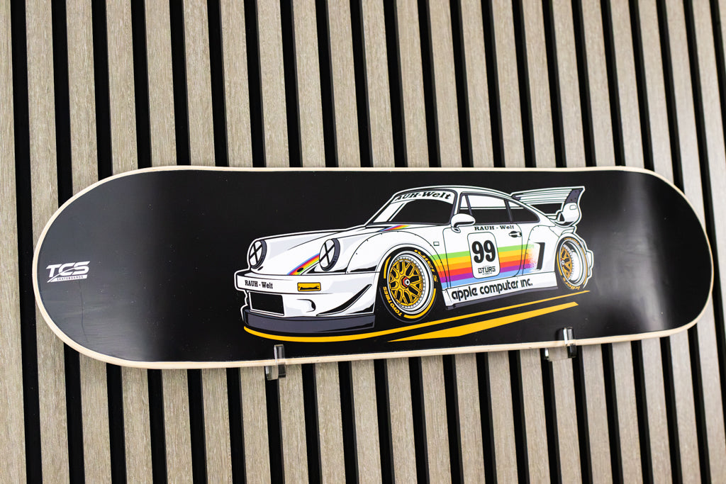 964 RWB with an iconic Apple-inspired racing livery Porsche Skateboard Deck
