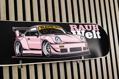 Pink Rauh Welt Porsche Skateboard Deck