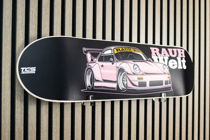 Pink Rauh Welt Porsche Skateboard Deck
