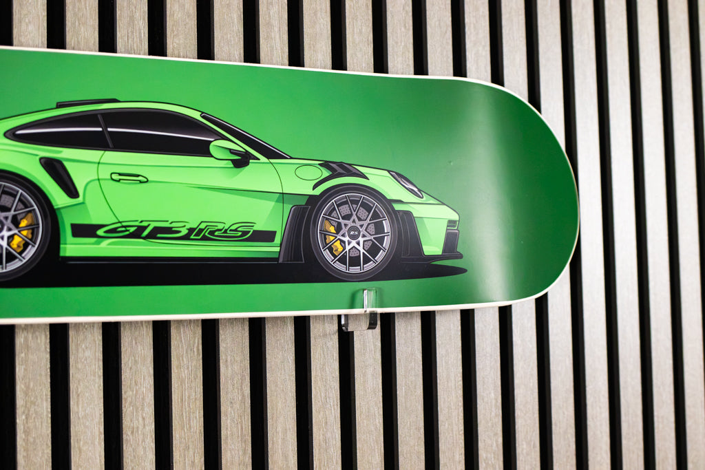 Porsche 911 GT3 RS Skate Deck Wall Art - Green
