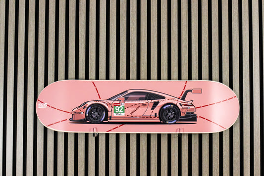 Porsche 911 Pink Pig RSR Skate Deck Wall Art