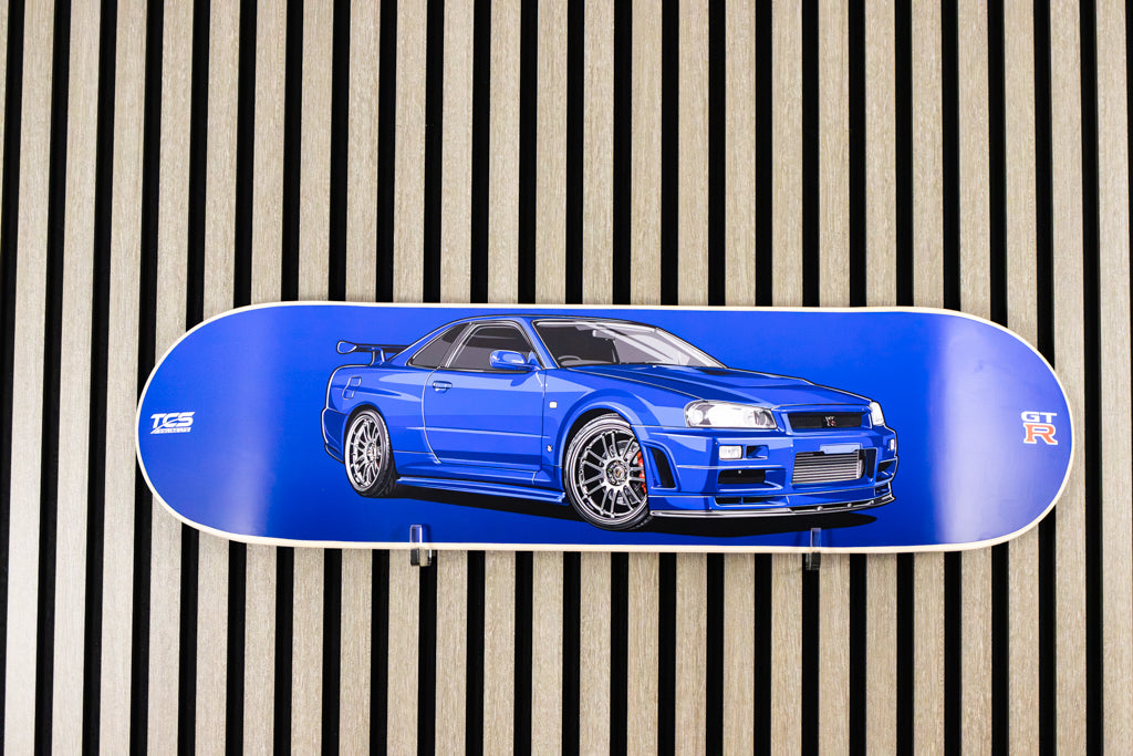 Paul Walker's R34 Skyline GT-R Skate Deck Wall Art