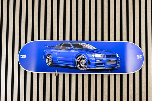 Paul Walker's R34 Skyline GT-R Skate Deck Wall Art