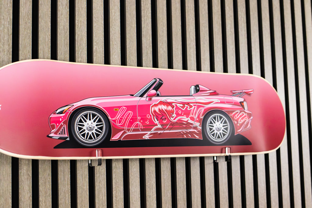 Suki's 2 F and 2 Finspired Skate Deck Wall Art