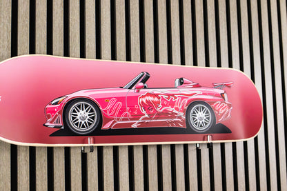 Suki's 2 F and 2 Finspired Skate Deck Wall Art
