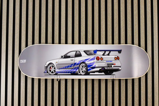 2 F 2 F inspired Nissan Skyline GT-R Skate Deck Wall Art