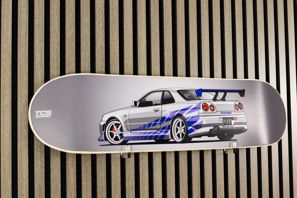2 F 2 F inspired Nissan Skyline GT-R Skate Deck Wall Art