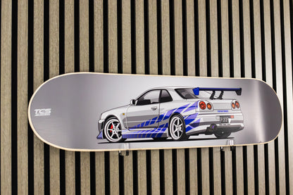 2 F 2 F inspired Nissan Skyline GT-R Skate Deck Wall Art