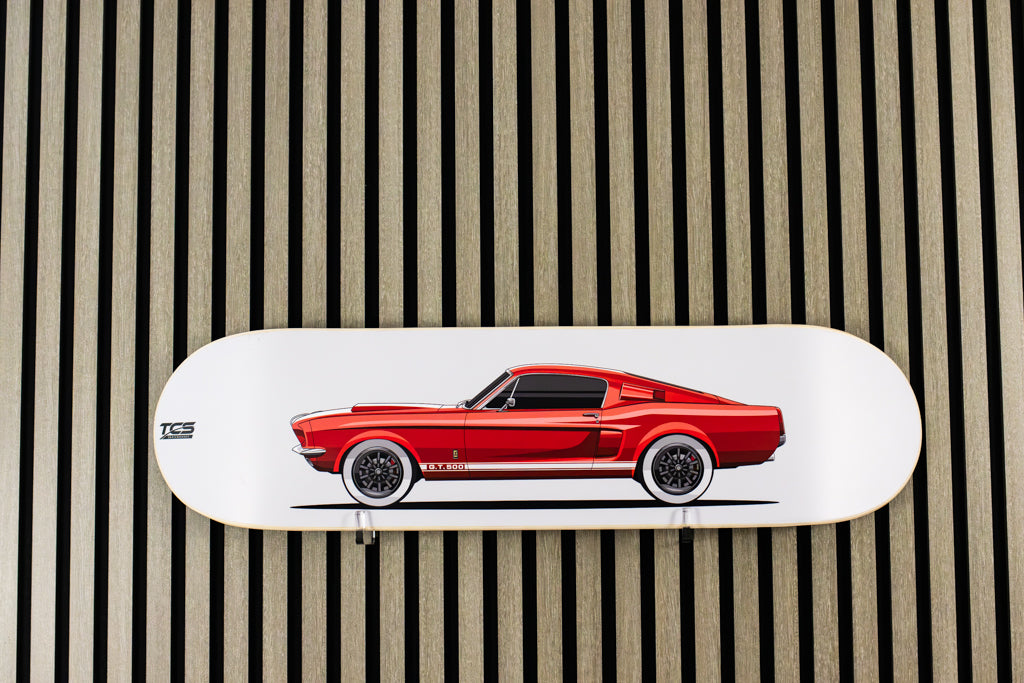 Classic 1967 Ford Shelby Mustang GT500 Skatedeck Wall Art