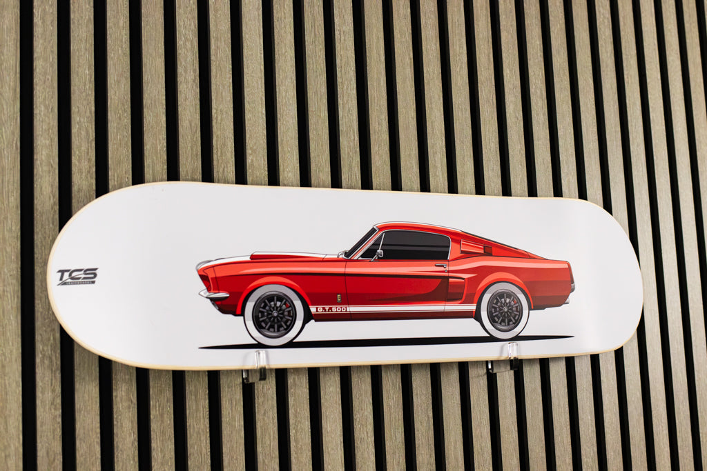 Classic 1967 Ford Shelby Mustang GT500 Skatedeck Wall Art