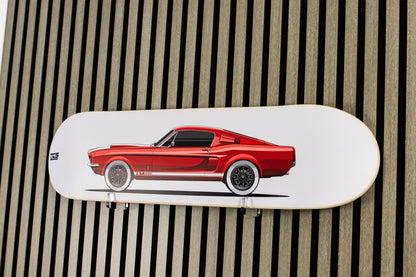 Classic 1967 Ford Shelby Mustang GT500 Skatedeck Wall Art