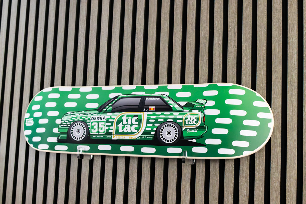 BMW E30 DTM 92 Tic Tac Design Skate Deck Wall Art