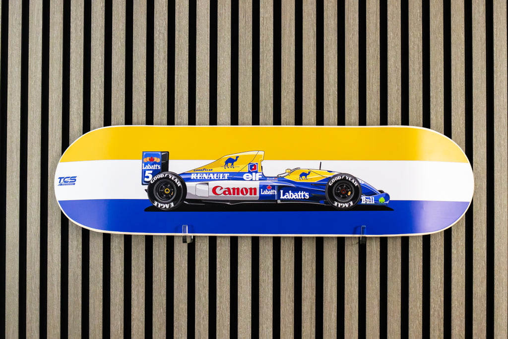 F1 Williams Race Car Skate Deck Wall Art