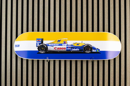 F1 Williams Race Car Skate Deck Wall Art