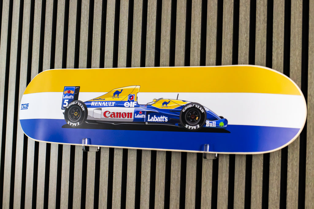 F1 Williams Race Car Skate Deck Wall Art