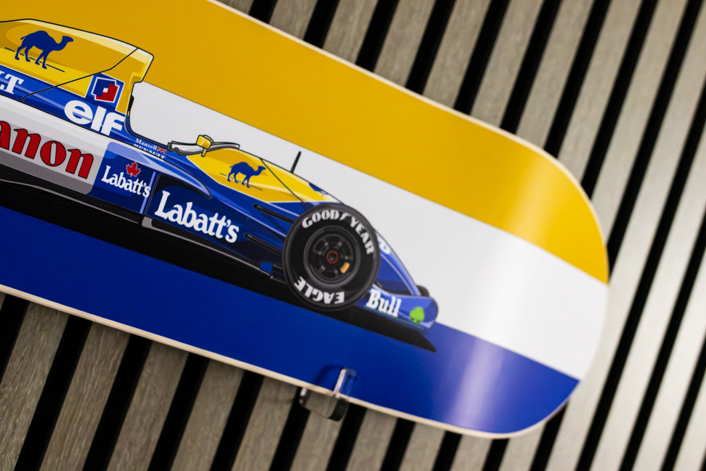 F1 Williams Race Car Skate Deck Wall Art