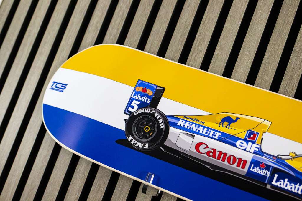 F1 Williams Race Car Skate Deck Wall Art