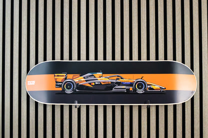 2026 Formula 1 McLaren MCL40 Race Car Skate Deck Wall Art