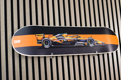 2026 Formula 1 McLaren MCL40 Race Car Skate Deck Wall Art