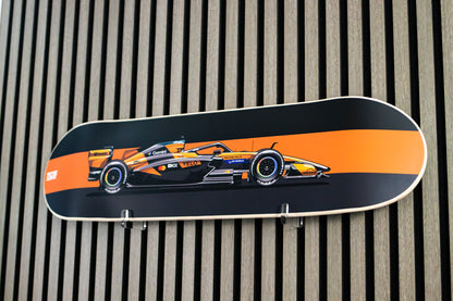 2026 Formula 1 McLaren MCL40 Race Car Skate Deck Wall Art