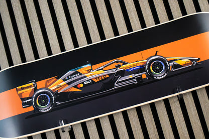 2026 Formula 1 McLaren MCL40 Race Car Skate Deck Wall Art