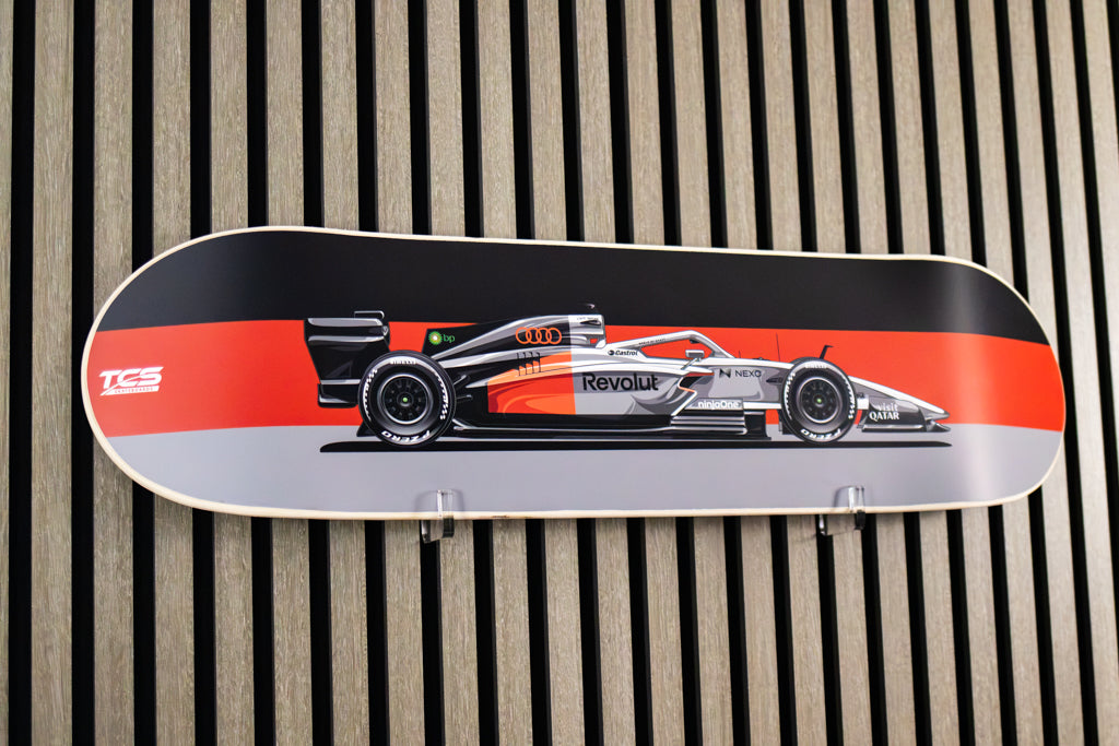 2026 Formula 1 Audi Race Car Skate Deck Wall Art