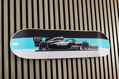 2026 Formula 1 Mercedes W17 Race Car Skate Deck Wall Art