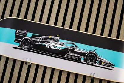 2026 Formula 1 Mercedes W17 Race Car Skate Deck Wall Art