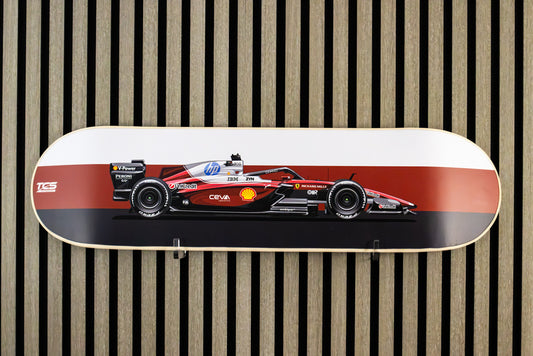 2026 Formula 1 Ferrari SF-26 Race Car Skate Deck Wall Art