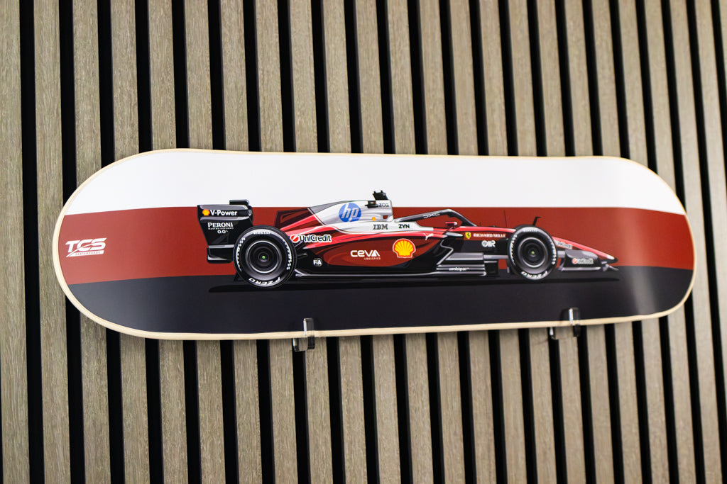 2026 Formula 1 Ferrari SF-26 Race Car Skate Deck Wall Art