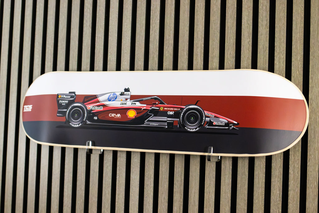 2026 Formula 1 Ferrari SF-26 Race Car Skate Deck Wall Art