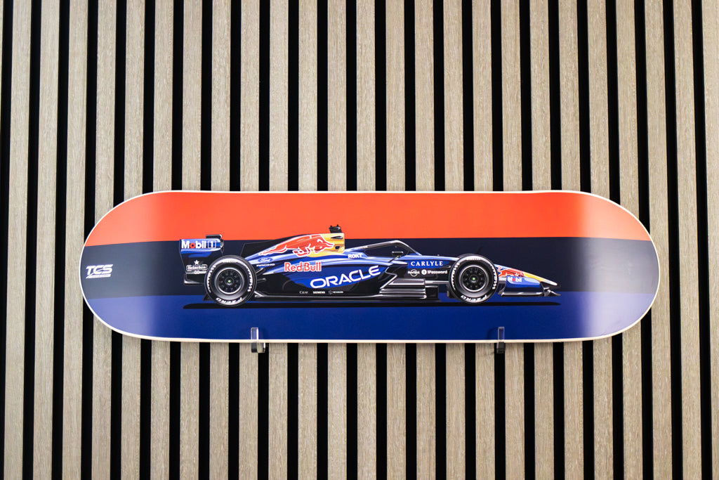 2026 Formula 1 Red Bull RB22 Race Car Skate Deck Wall Art
