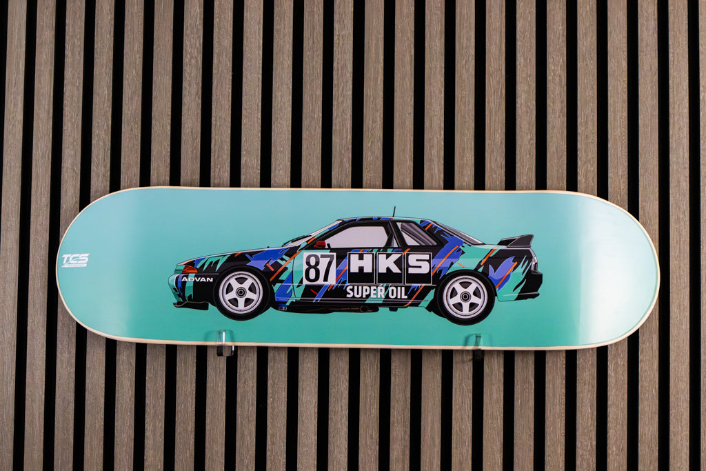 Skyline GT-R R32 HKS Skate Deck Wall Art