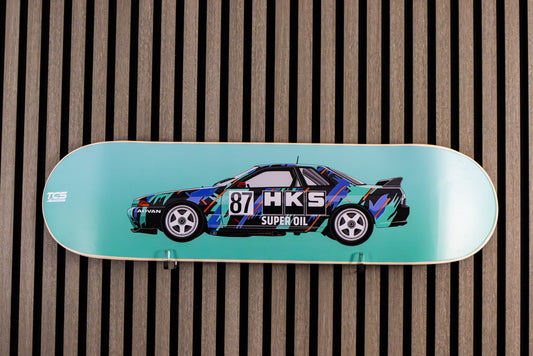 Skyline GT-R R32 HKS Skate Deck Wall Art
