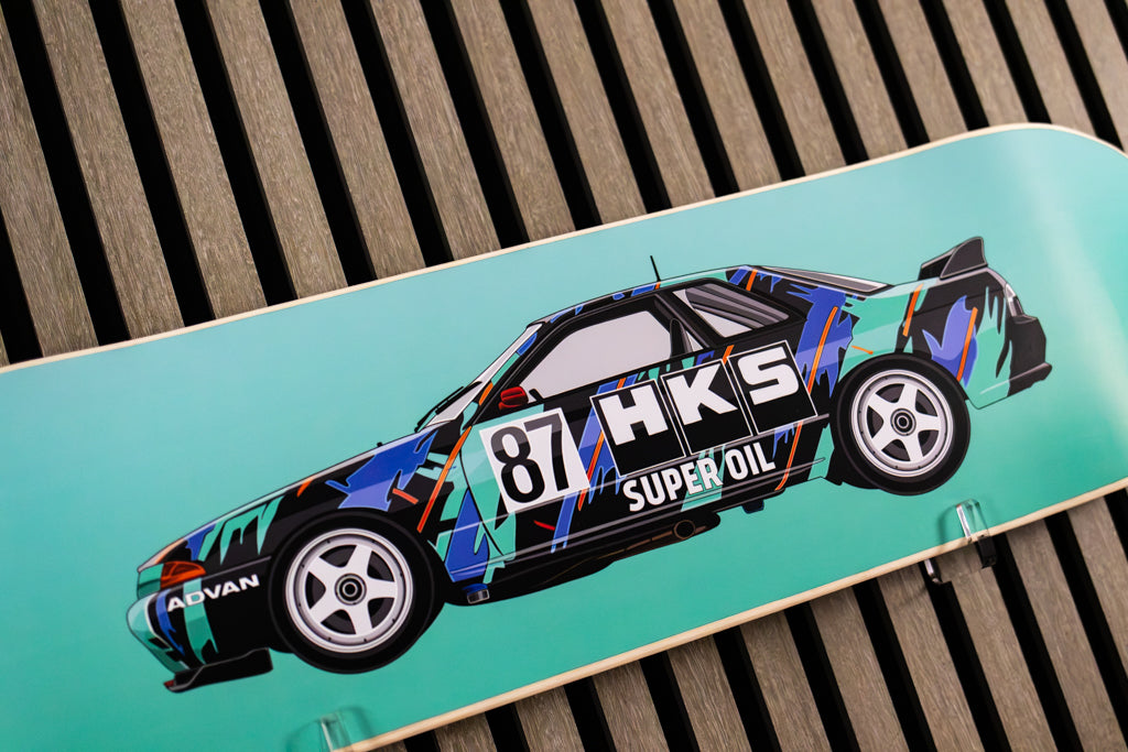 Skyline GT-R R32 HKS Skate Deck Wall Art