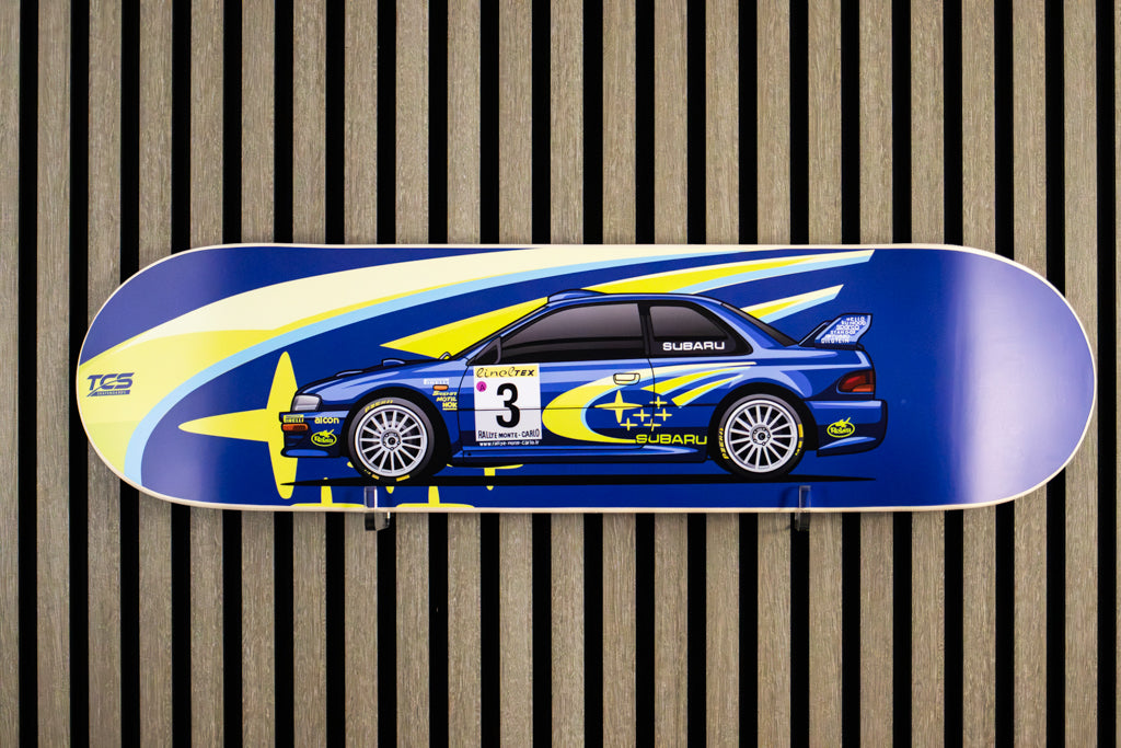 1999 Subaru Impreza WRC99 Rally Car Skate Deck Wall Art