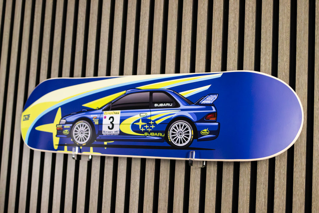 1999 Subaru Impreza WRC99 Rally Car Skate Deck Wall Art