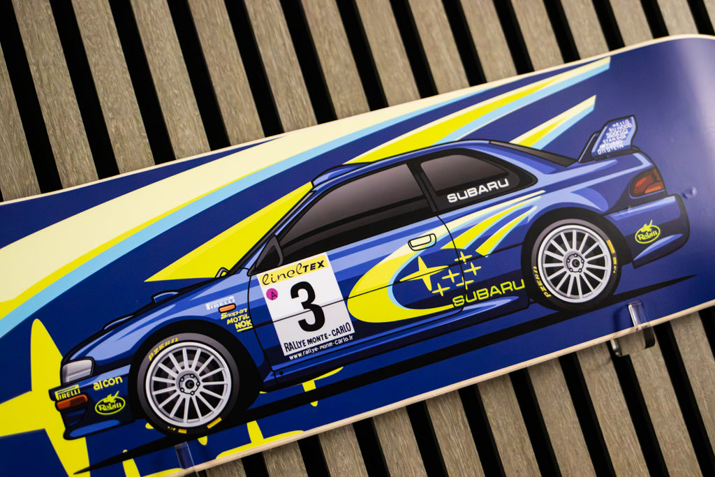 1999 Subaru Impreza WRC99 Rally Car Skate Deck Wall Art