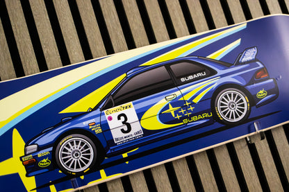 1999 Subaru Impreza WRC99 Rally Car Skate Deck Wall Art