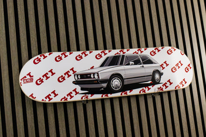 VW Golf (Mk1) GTI Skate Deck Wall Art